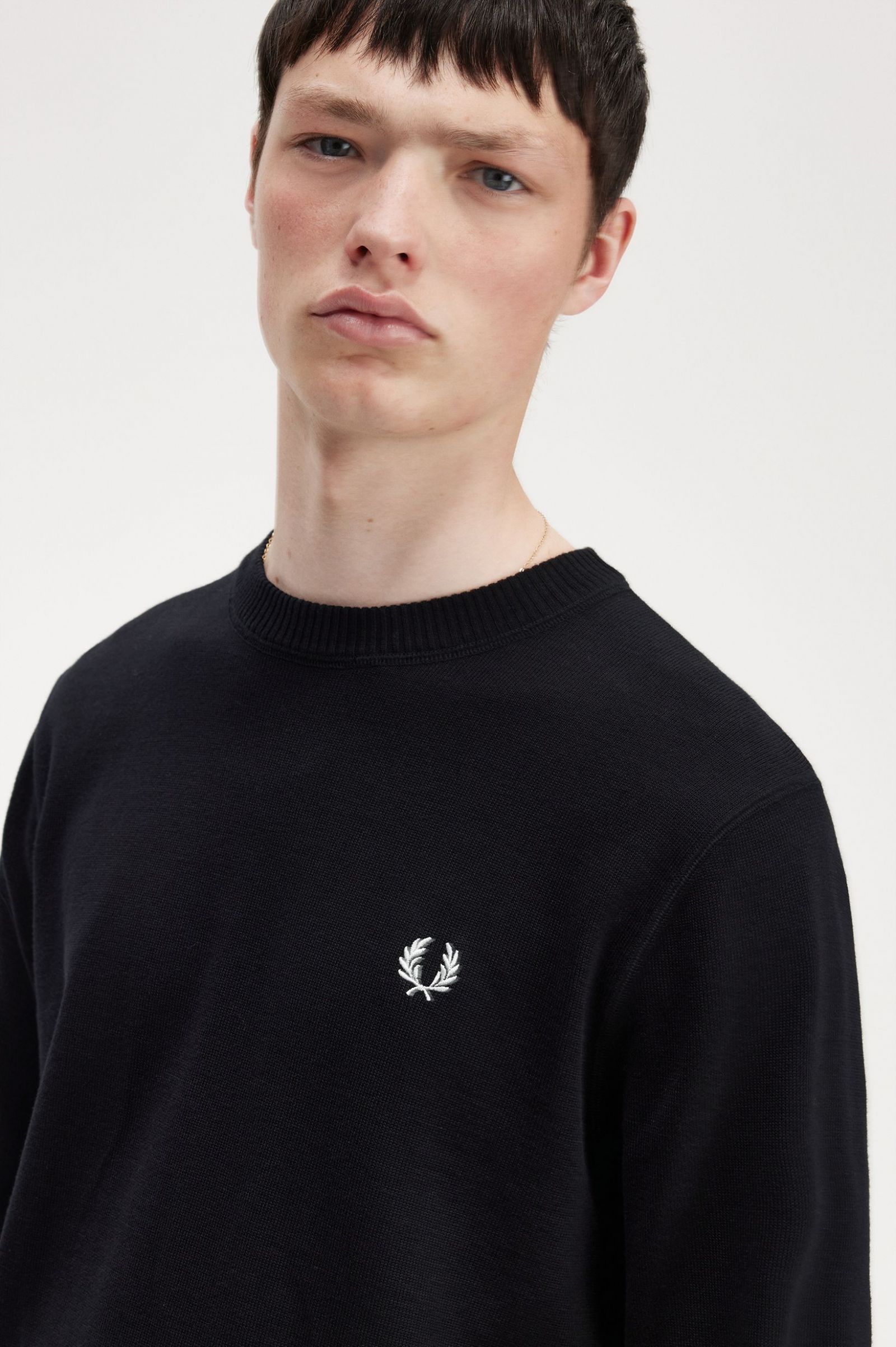Graphic Laurel Wreath Jumper Black