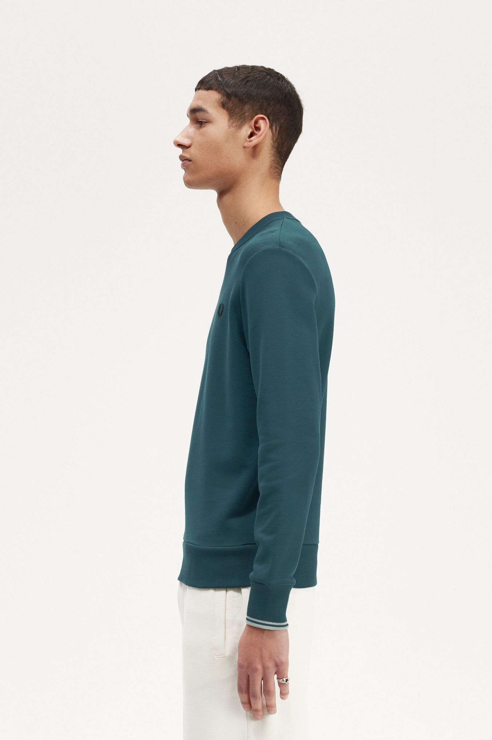 Crew Neck Sweatshirt Petrol Blue