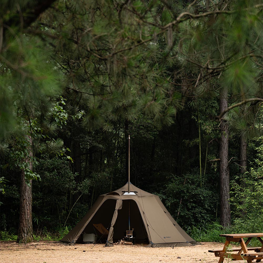 Circle 6 | Outdoor Hot Tent | Bell-Shaped Camping Hot Tent Zpoint New Arrival 2024