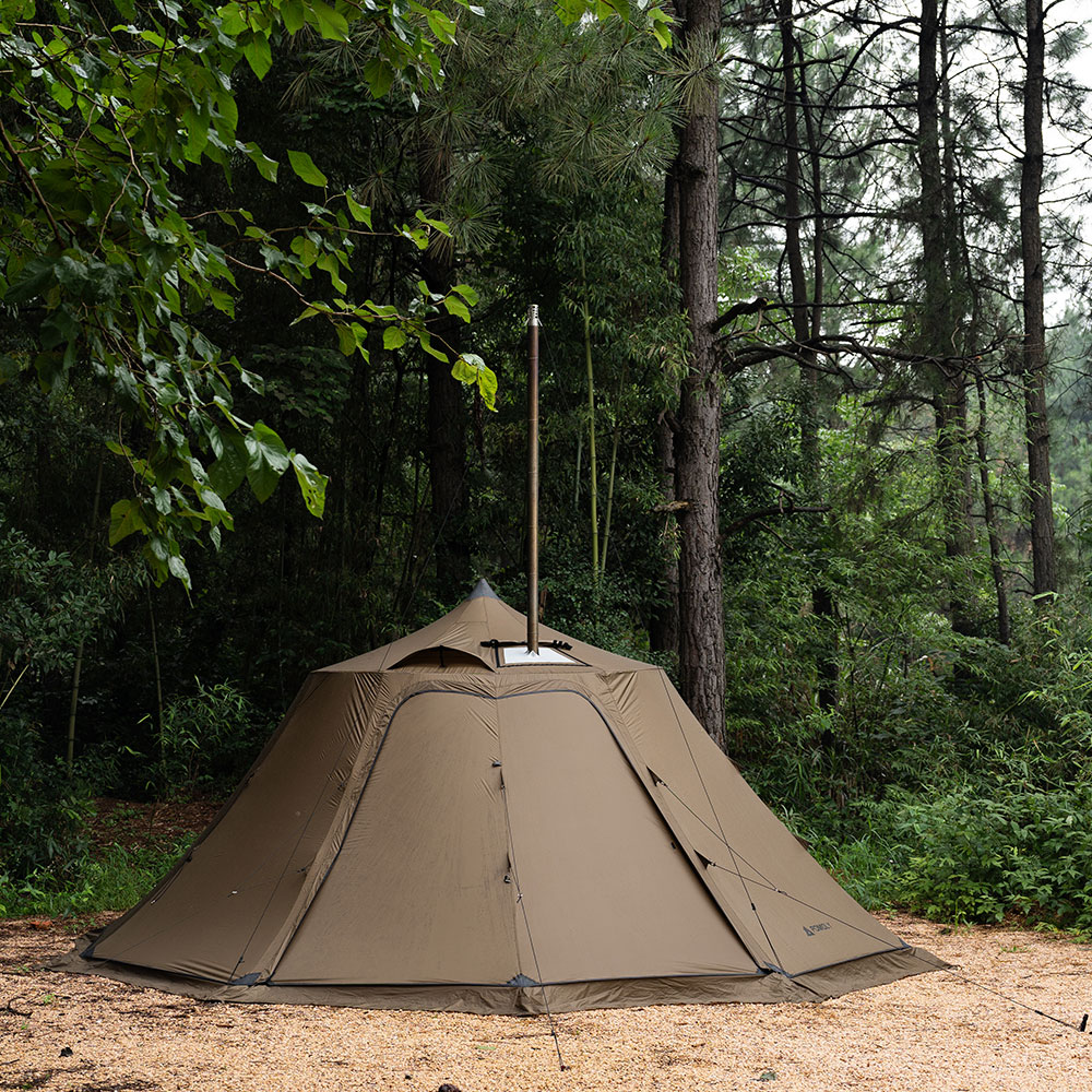 Circle 6 | Outdoor Hot Tent | Bell-Shaped Camping Hot Tent Zpoint New Arrival 2024