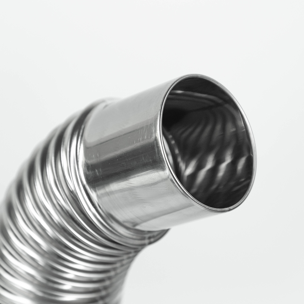 45 / 90 Degree Chimney Section | Φ2.76in x 2 Sections (Φ7cm) Stainless Steel Chimney for Wood Stove | Zpoint
