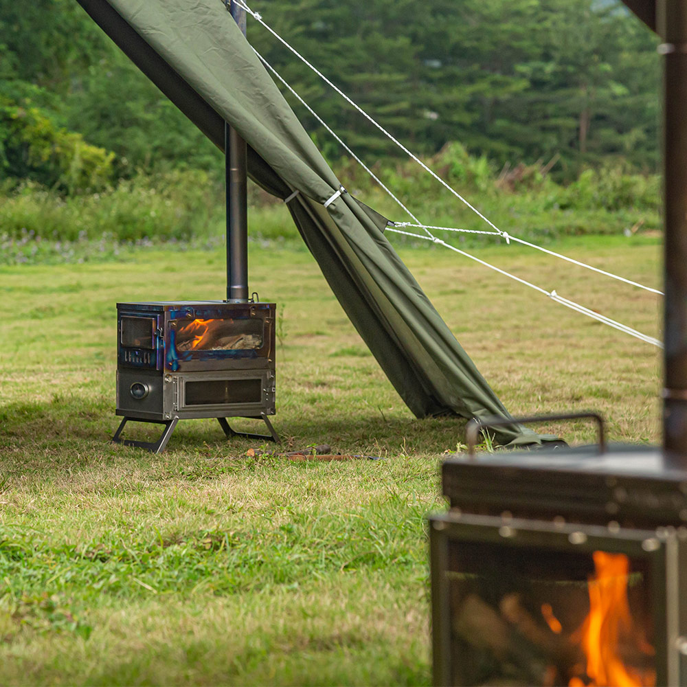 T1 Taisoca Oven Stove | Portable Titanium Tent Wood Stove with Oven Part |  New Arrival