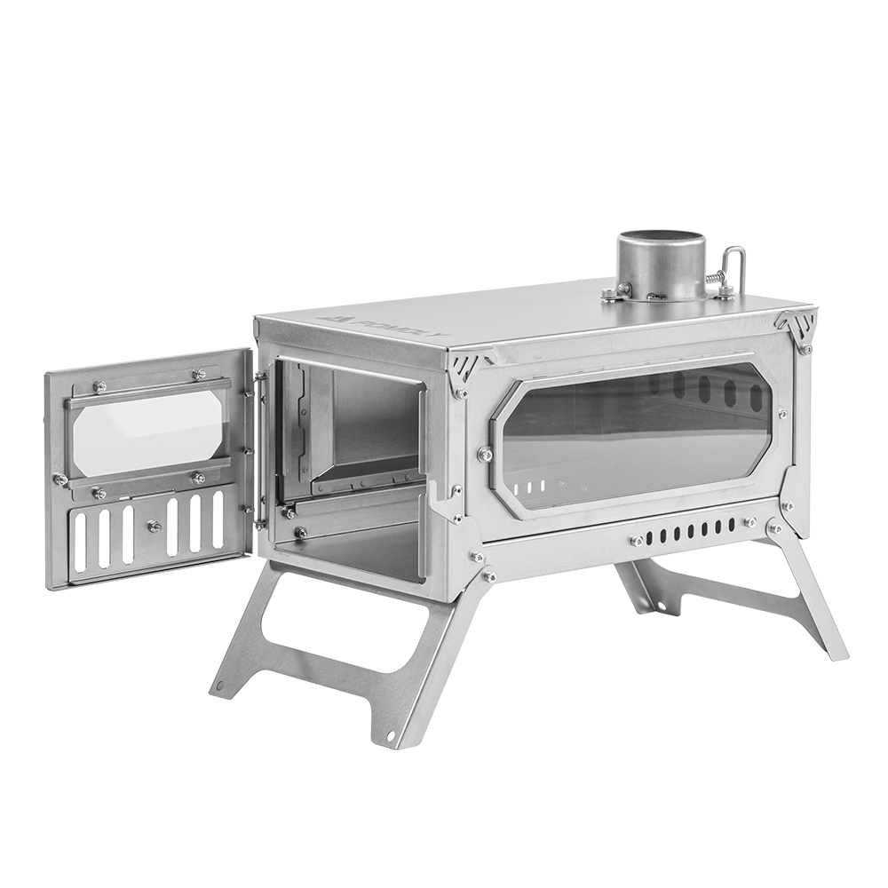 T-Brick Mini 2.0 | Portable Titanium Wood Stove for Solo Hot Tent Camping | Zpoint New Arrival