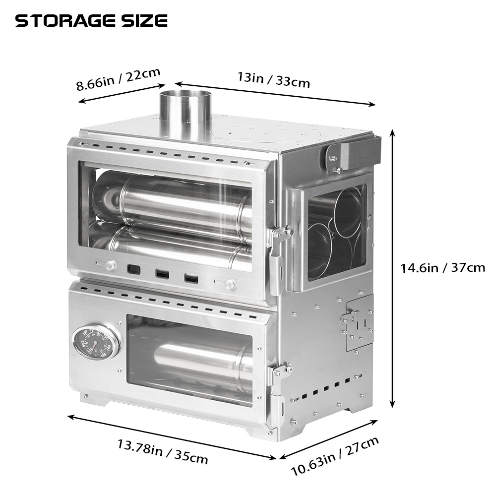 Baker Hot Tent Oven Stove | Portable Oven Tent Wood Stove | Zpoint New Arrival 2024