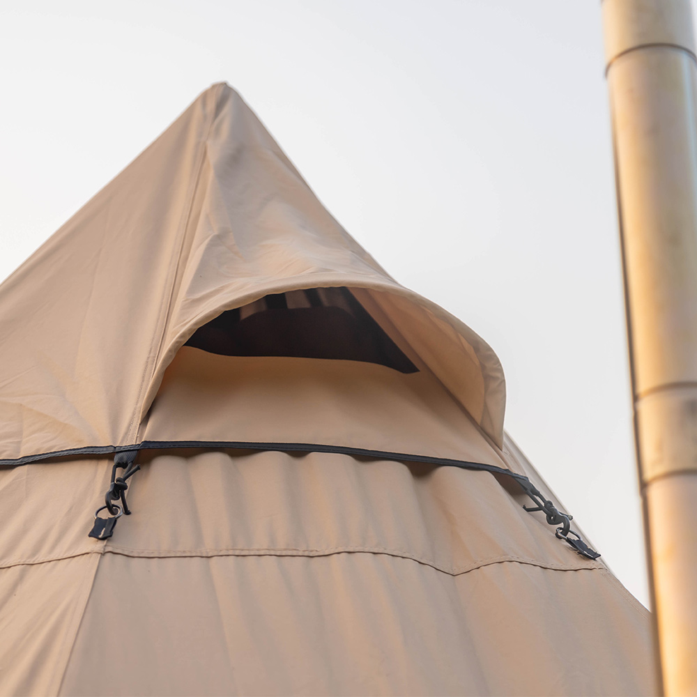 YARN Octa Canvas Hot Tent | 3-5 Person Tipi Tent with Wood Stove Jack for All Season Camping | Zpoint New Arrival