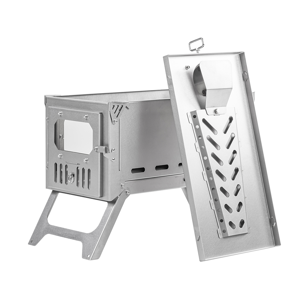 T-Brick 2.0 | Portable Titanium Wood Stove for Hot Tent Camping | Zpoint New Arrival