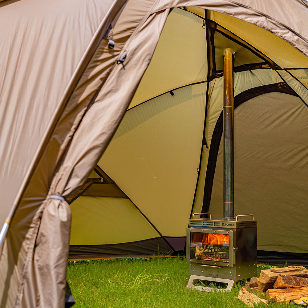 Dweller-Ti Wood Stove | Titanium Outdoor Fireplace | Zpoint & GREEN STOVE New Arrival