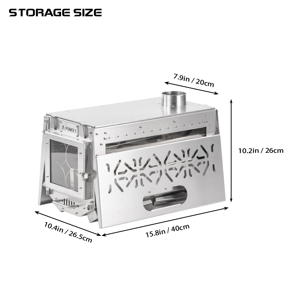 Oroqen 3 Wood Stove | Portable Stove for Hot Tent Camping | Zpoint New Arrival