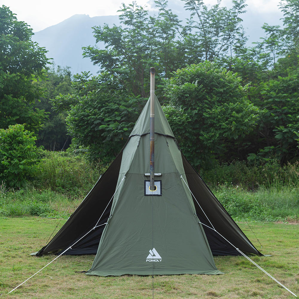 Zpoint HEX Hot Tent | 2 Person Tipi Tent with Wood Stove Jack for All Season Camping