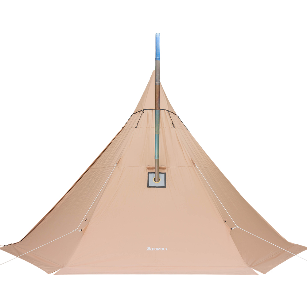 YARN Plus Canvas Hot Tent | 2-4 Person Tipi Tent with Wood Stove Jack for All Season Camping