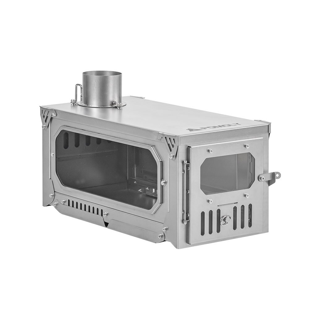 T-Brick 2.0 | Portable Titanium Wood Stove for Hot Tent Camping | Zpoint New Arrival