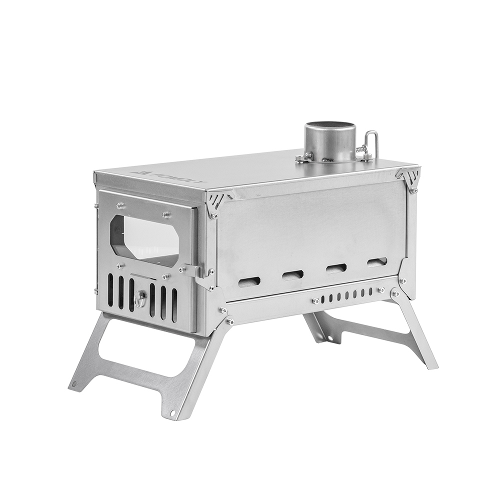 T-Brick Mini 2.0 | Portable Titanium Wood Stove for Solo Hot Tent Camping | Zpoint New Arrival