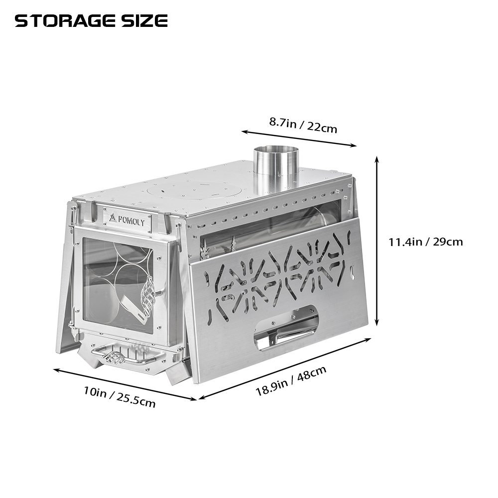 Oroqen Max 3 Wood Stove | Portable Stove for Hot Tent Camping | Zpoint New Arrival