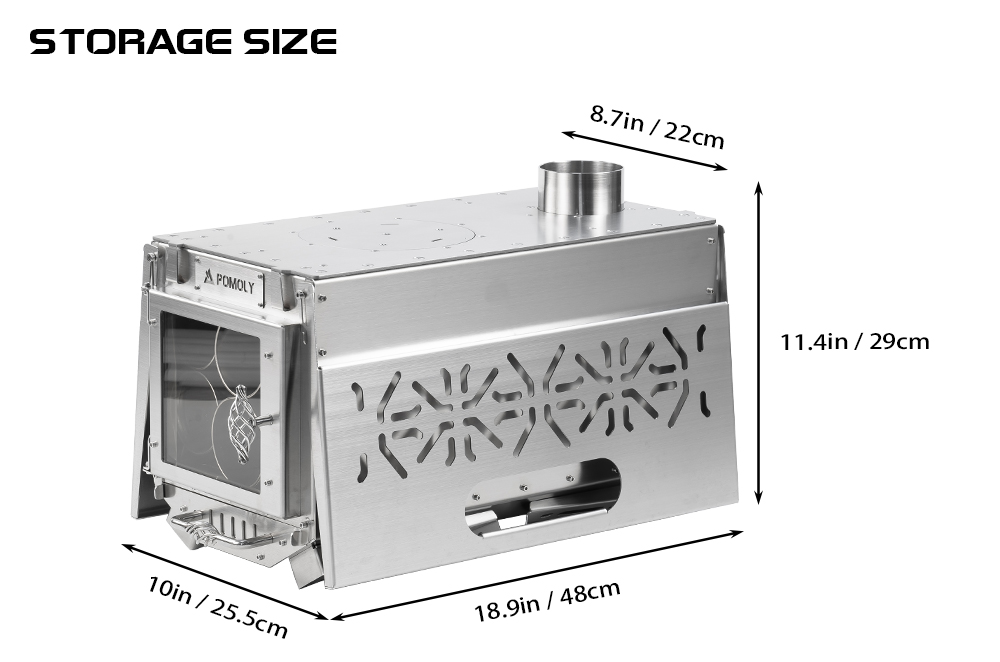 Oroqen Max Wood Stove | Portable Stove for Hot Tent Camping | Zpoint New Arrival