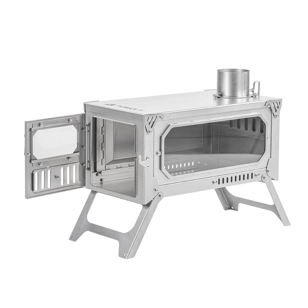 T-Brick 2.0 | Portable Titanium Wood Stove for Hot Tent Camping | Zpoint New Arrival