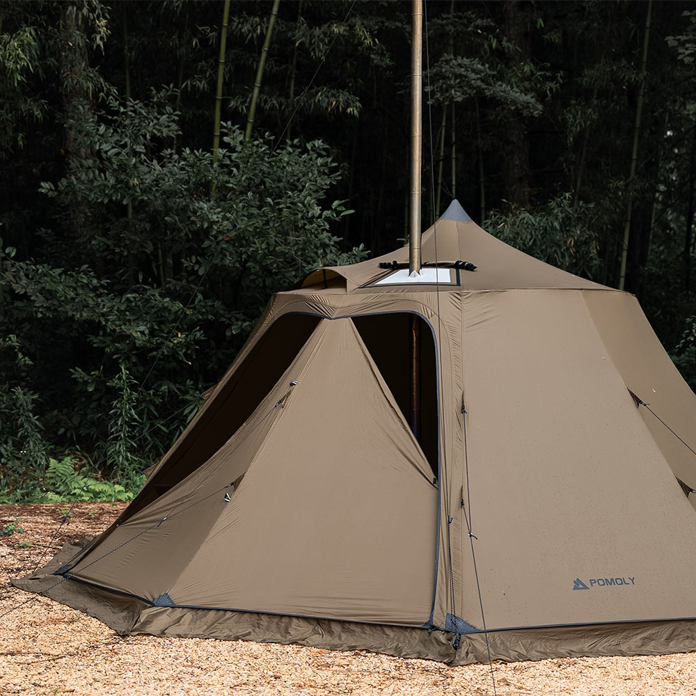 Circle 6 | Outdoor Hot Tent | Bell-Shaped Camping Hot Tent Zpoint New Arrival 2024