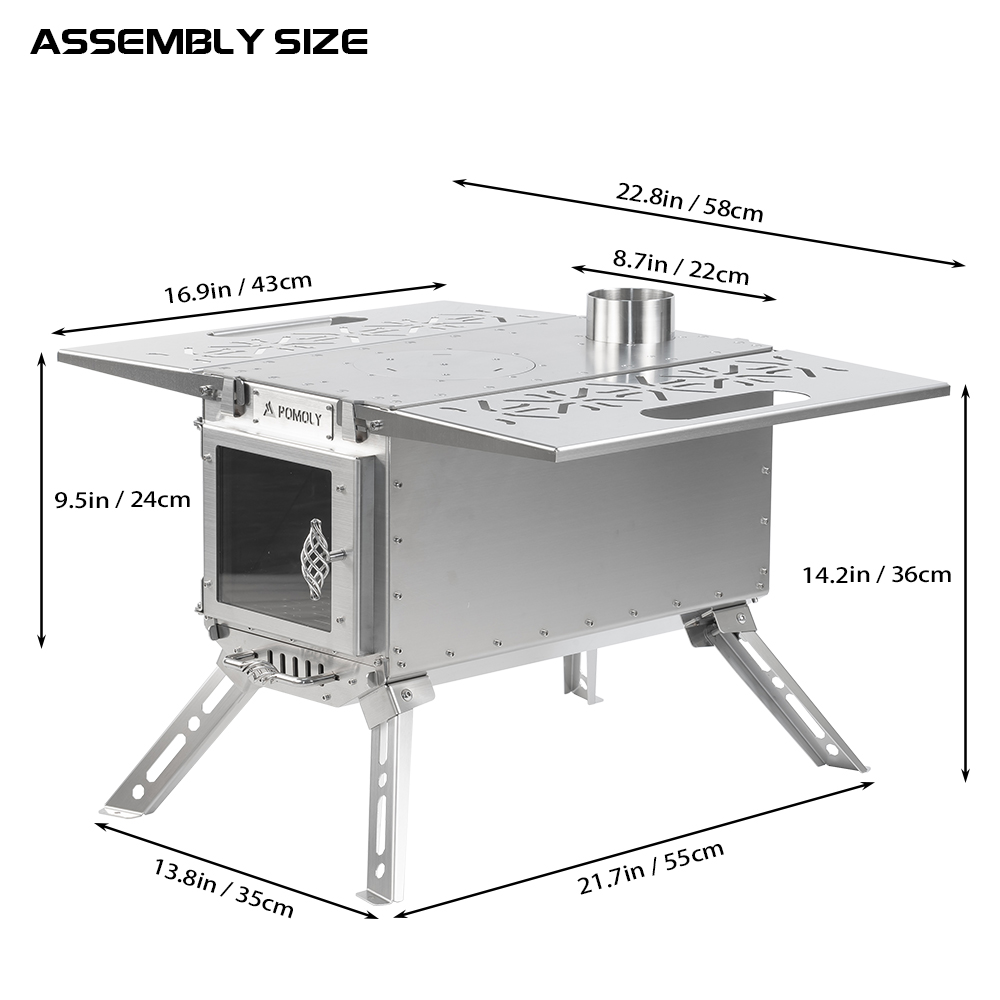 Oroqen Max Wood Stove | Portable Stove for Hot Tent Camping | Zpoint New Arrival