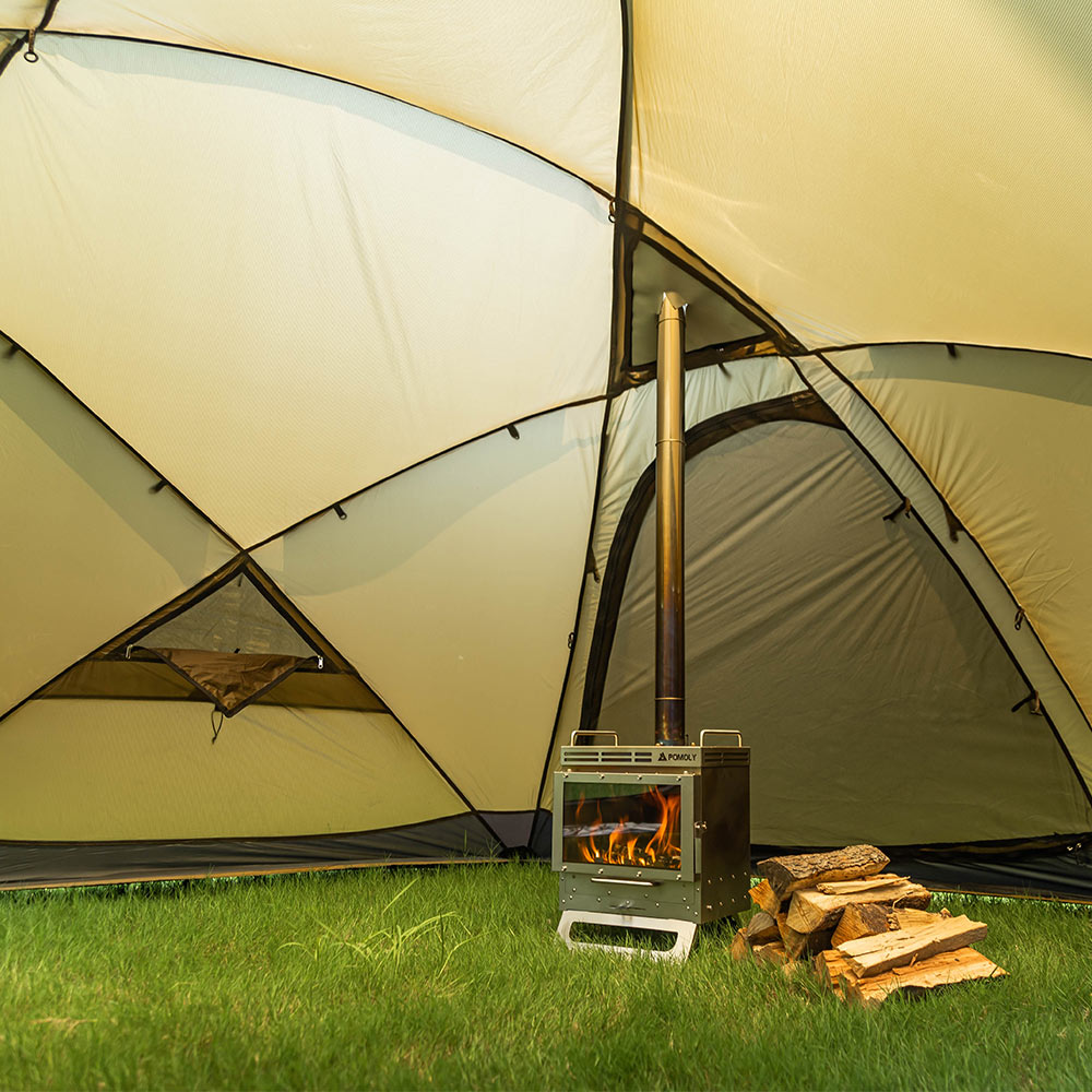 Dweller-Ti Wood Stove | Titanium Outdoor Fireplace | Zpoint & GREEN STOVE New Arrival