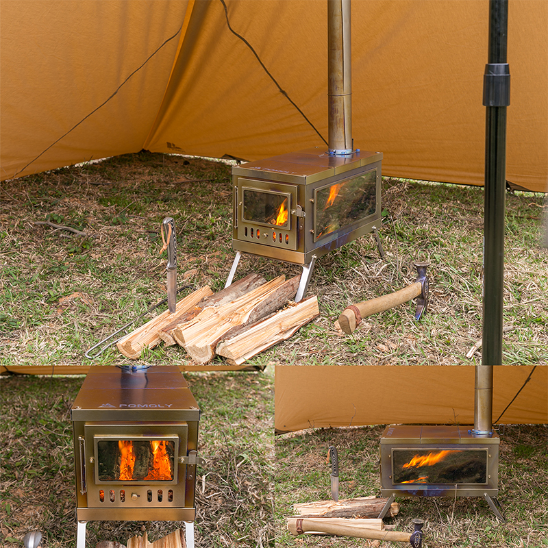 TIMBER Stove | Titanium Wood Stove for Hot Tent and Camping | Zpoint Version