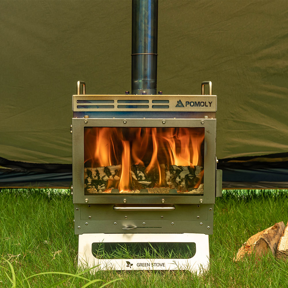 Dweller-Ti Wood Stove | Titanium Outdoor Fireplace | Zpoint & GREEN STOVE New Arrival