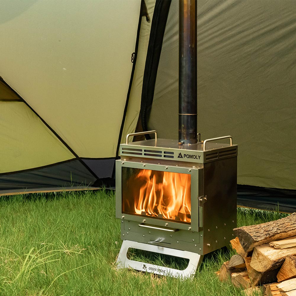 Dweller-Ti Wood Stove | Titanium Outdoor Fireplace | Zpoint & GREEN STOVE New Arrival