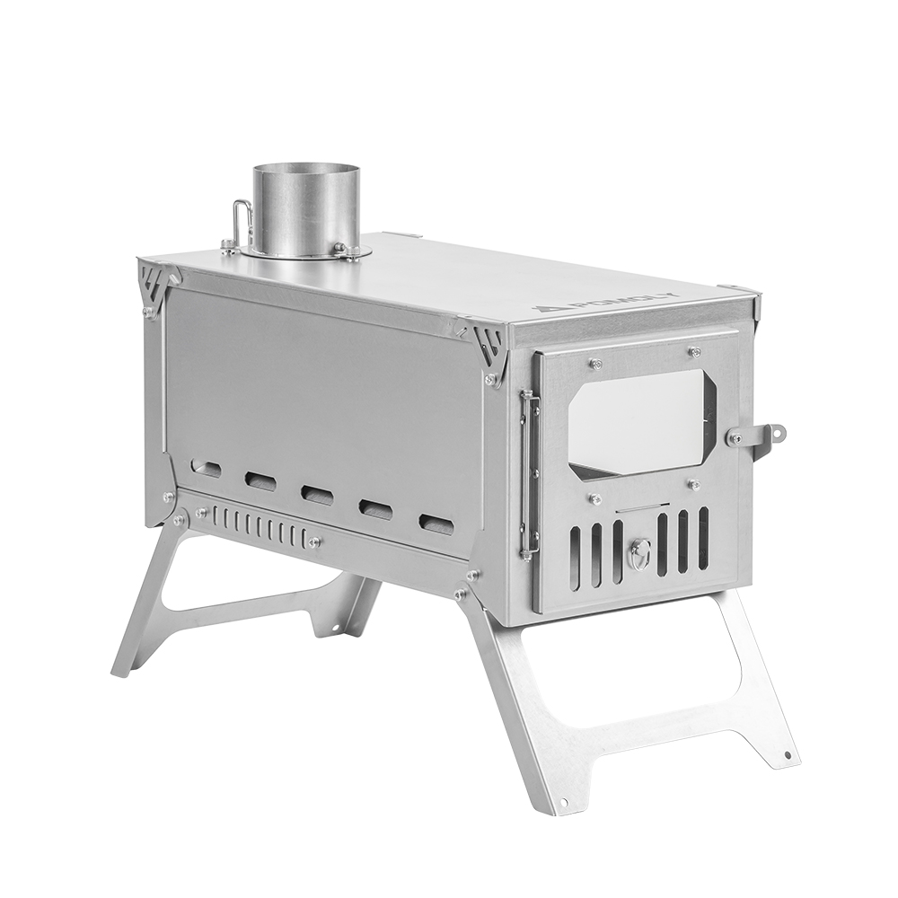 T-Brick 2.0 | Portable Titanium Wood Stove for Hot Tent Camping | Zpoint New Arrival