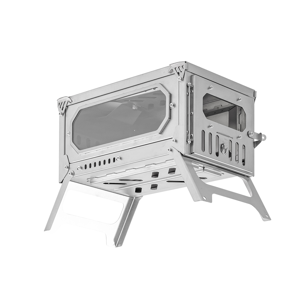 T-Brick Mini 2.0 | Portable Titanium Wood Stove for Solo Hot Tent Camping | Zpoint New Arrival