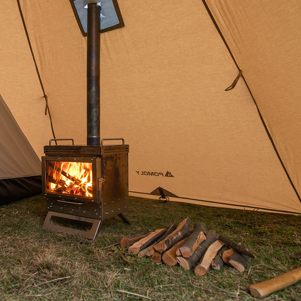 YARN Octa Canvas Hot Tent | 3-5 Person Tipi Tent with Wood Stove Jack for All Season Camping | Zpoint New Arrival