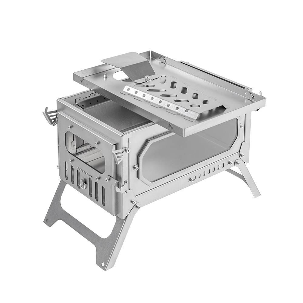 T-Brick Mini 2.0 | Portable Titanium Wood Stove for Solo Hot Tent Camping | Zpoint New Arrival