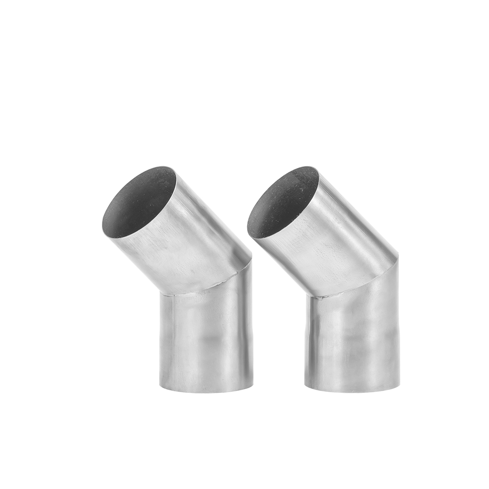 45 / 90 Degree Titanium Chimney Section | Φ2.36in x 2 Sections (Φ6cm) Titanium Stove Pipe for Wood Stove | Zpoint