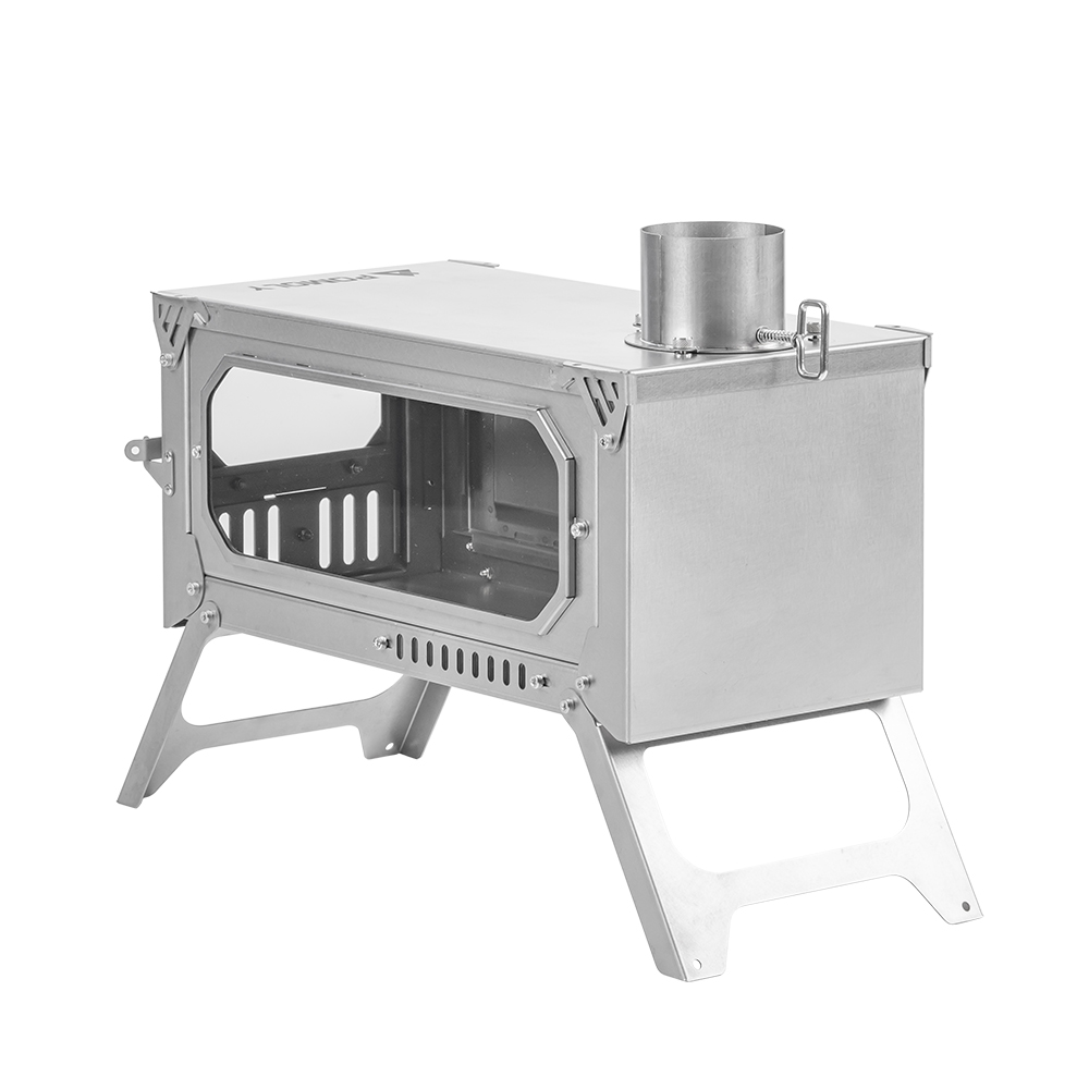 T-Brick 2.0 | Portable Titanium Wood Stove for Hot Tent Camping | Zpoint New Arrival