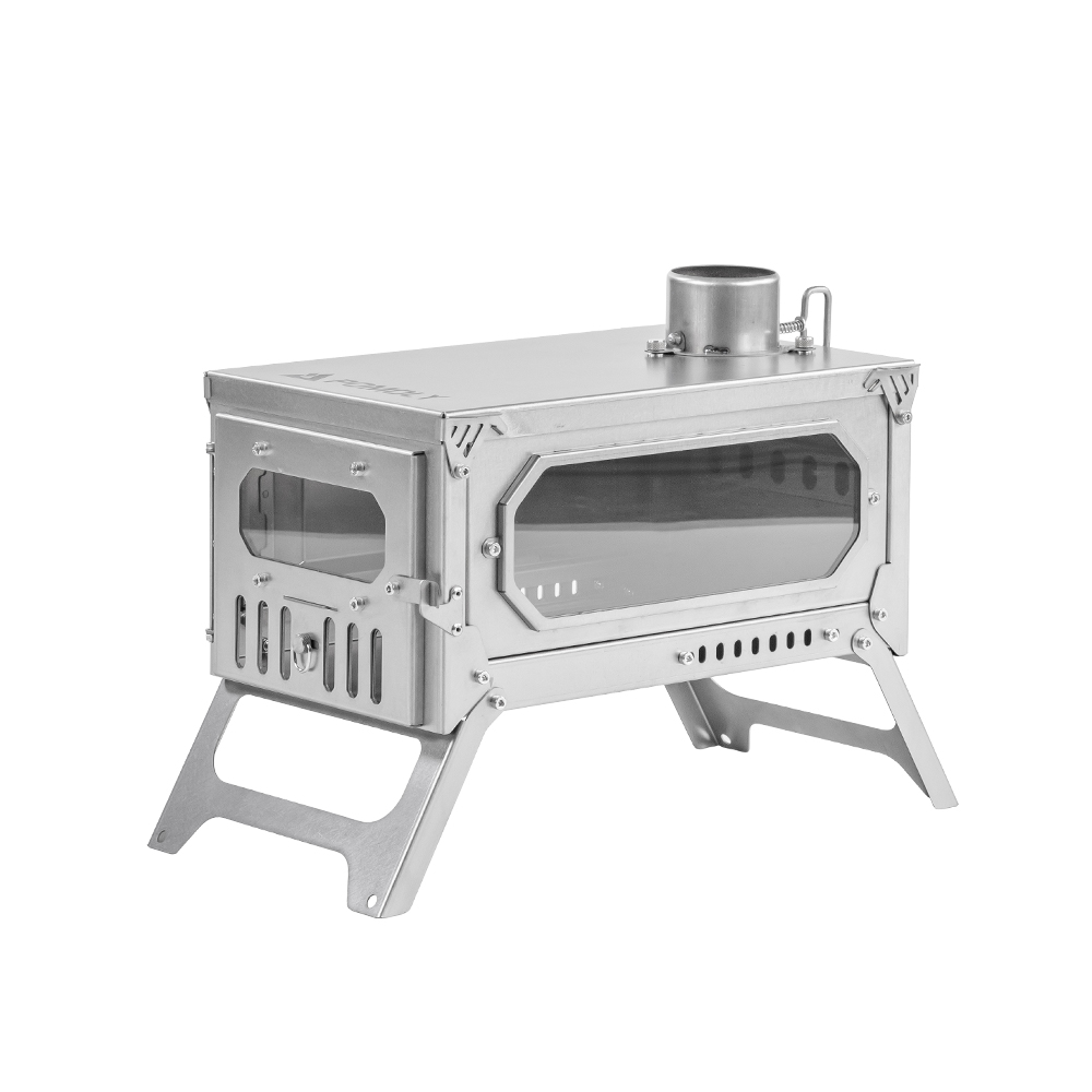 T-Brick Mini 2.0 | Portable Titanium Wood Stove for Solo Hot Tent Camping | Zpoint New Arrival