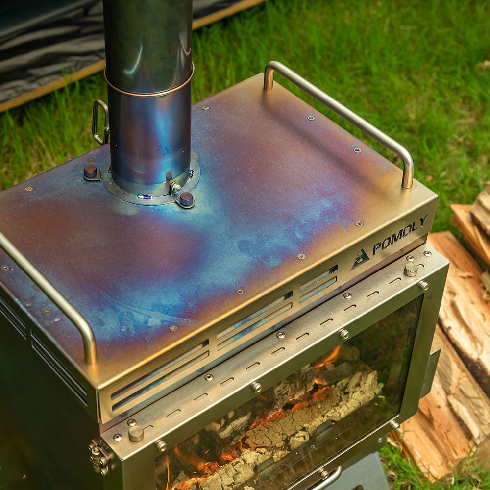 Dweller-Ti Wood Stove | Titanium Outdoor Fireplace | Zpoint & GREEN STOVE New Arrival