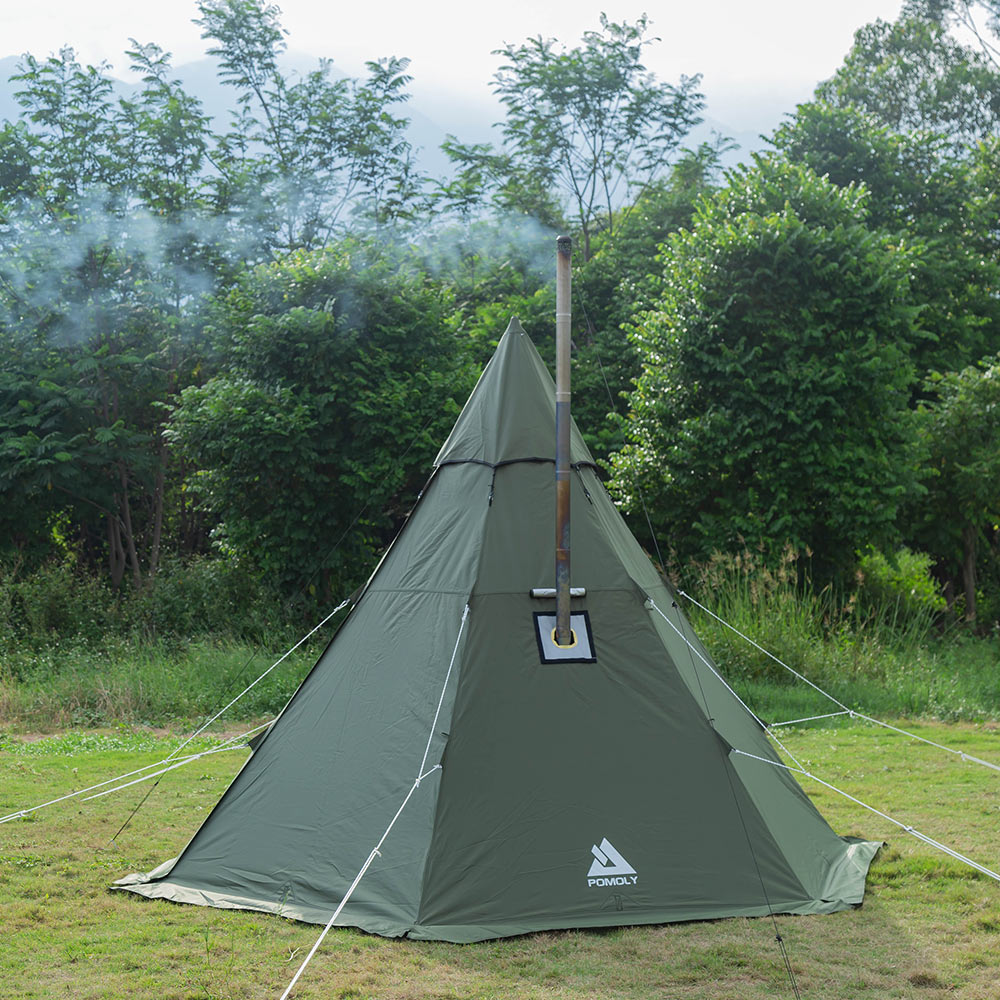 Zpoint HEX Hot Tent | 2 Person Tipi Tent with Wood Stove Jack for All Season Camping