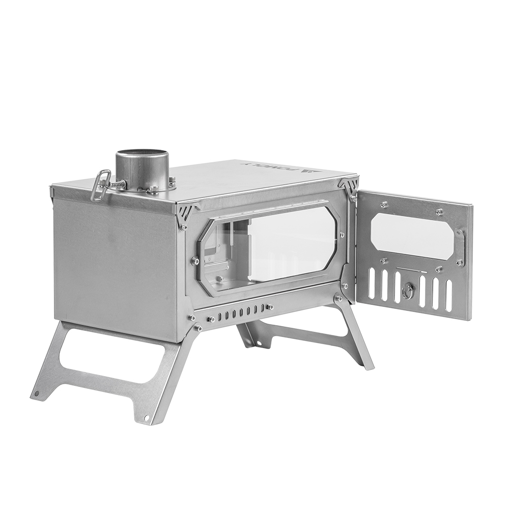 T-Brick Mini 2.0 | Portable Titanium Wood Stove for Solo Hot Tent Camping | Zpoint New Arrival