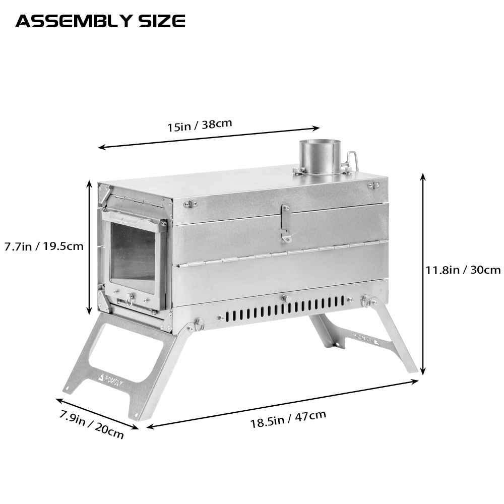 Zpoint Fold X | Titanium Wood Stove | Fastfold Tent Stove | Zpoint New Arrival 2024