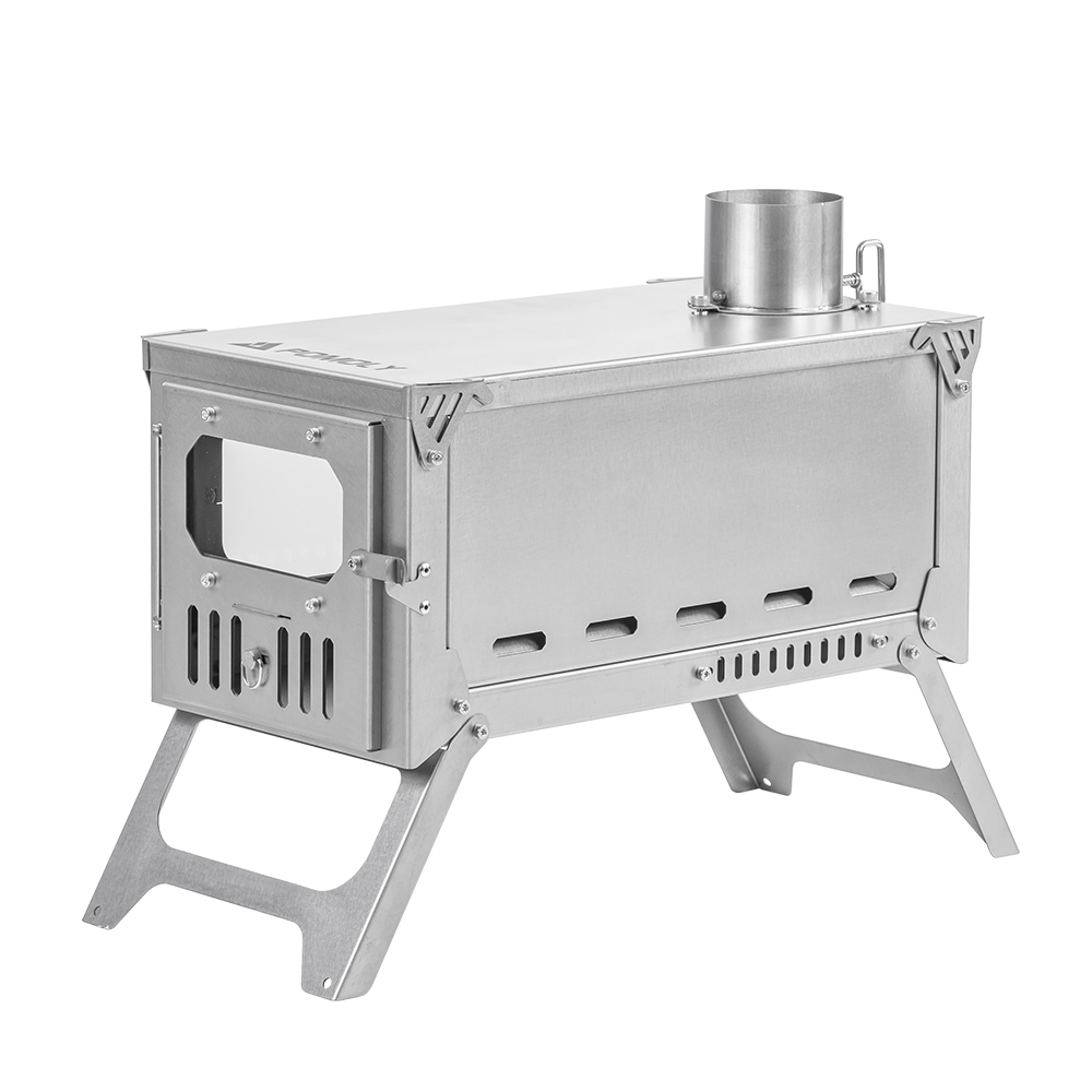 T-Brick 2.0 | Portable Titanium Wood Stove for Hot Tent Camping | Zpoint New Arrival