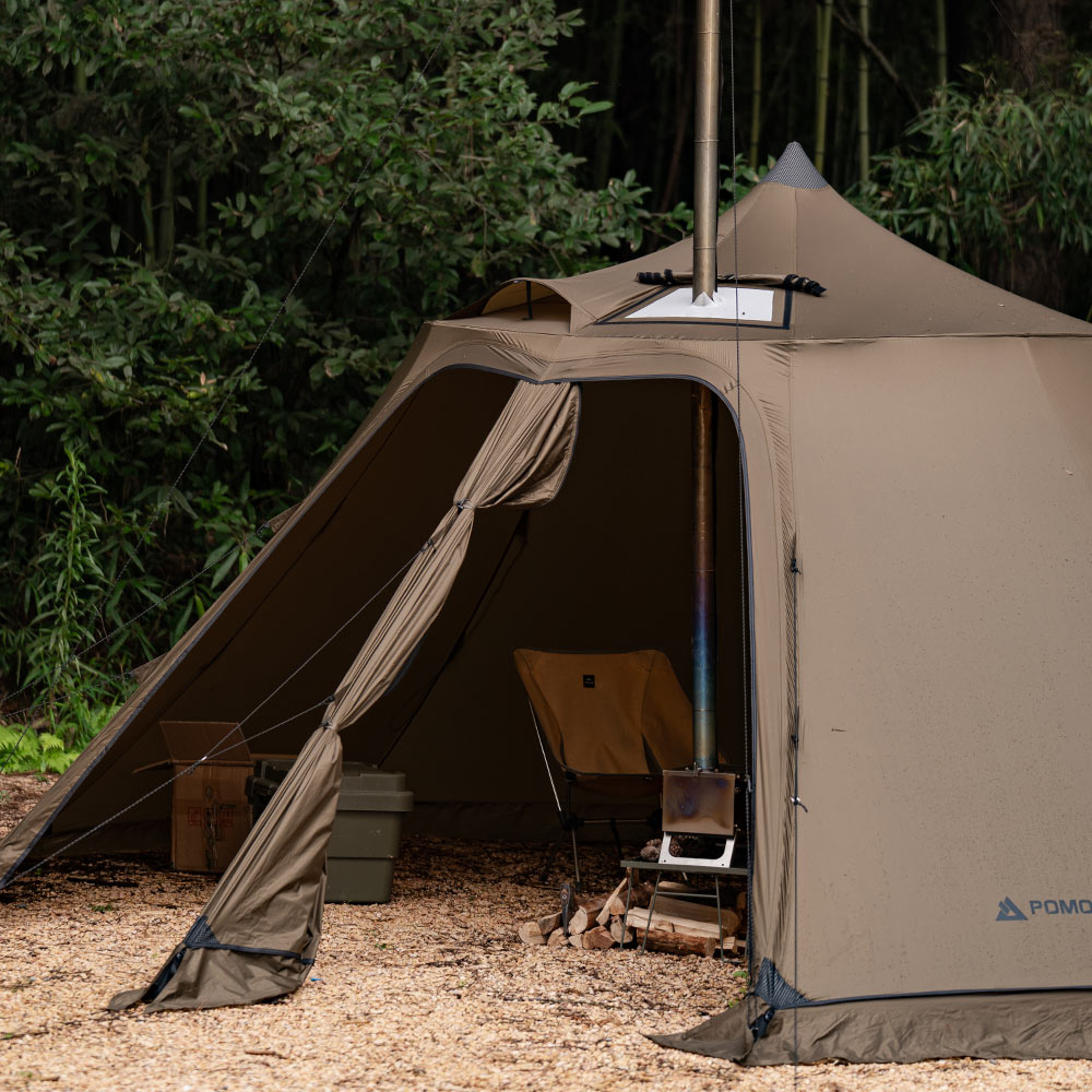 Circle 6 | Outdoor Hot Tent | Bell-Shaped Camping Hot Tent Zpoint New Arrival 2024