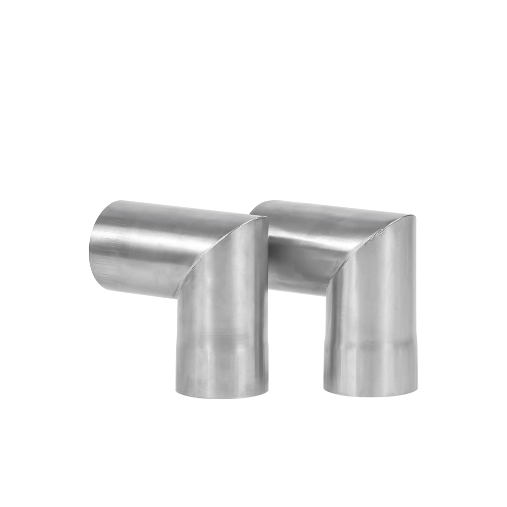 45 / 90 Degree Titanium Chimney Section | Φ2.36in x 2 Sections (Φ6cm) Titanium Stove Pipe for Wood Stove | Zpoint