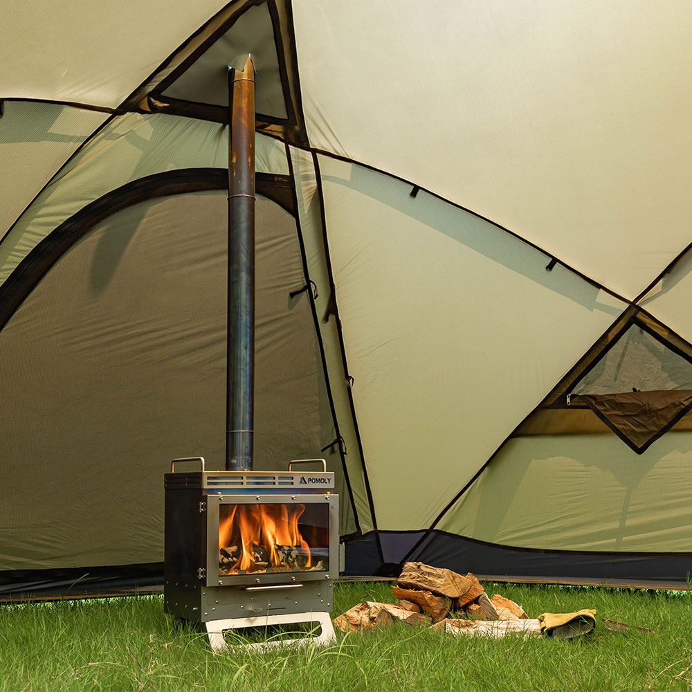 Dweller-Ti Wood Stove | Titanium Outdoor Fireplace | Zpoint & GREEN STOVE New Arrival