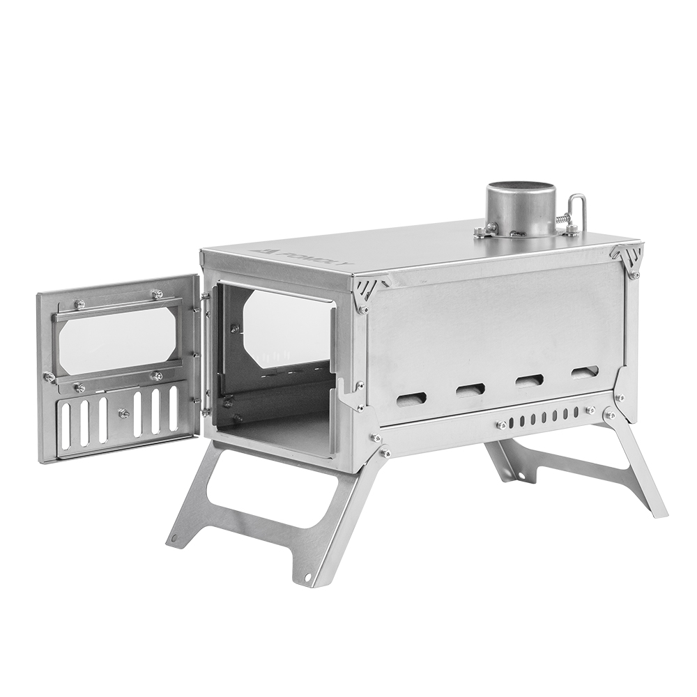 T-Brick Mini 2.0 | Portable Titanium Wood Stove for Solo Hot Tent Camping | Zpoint New Arrival