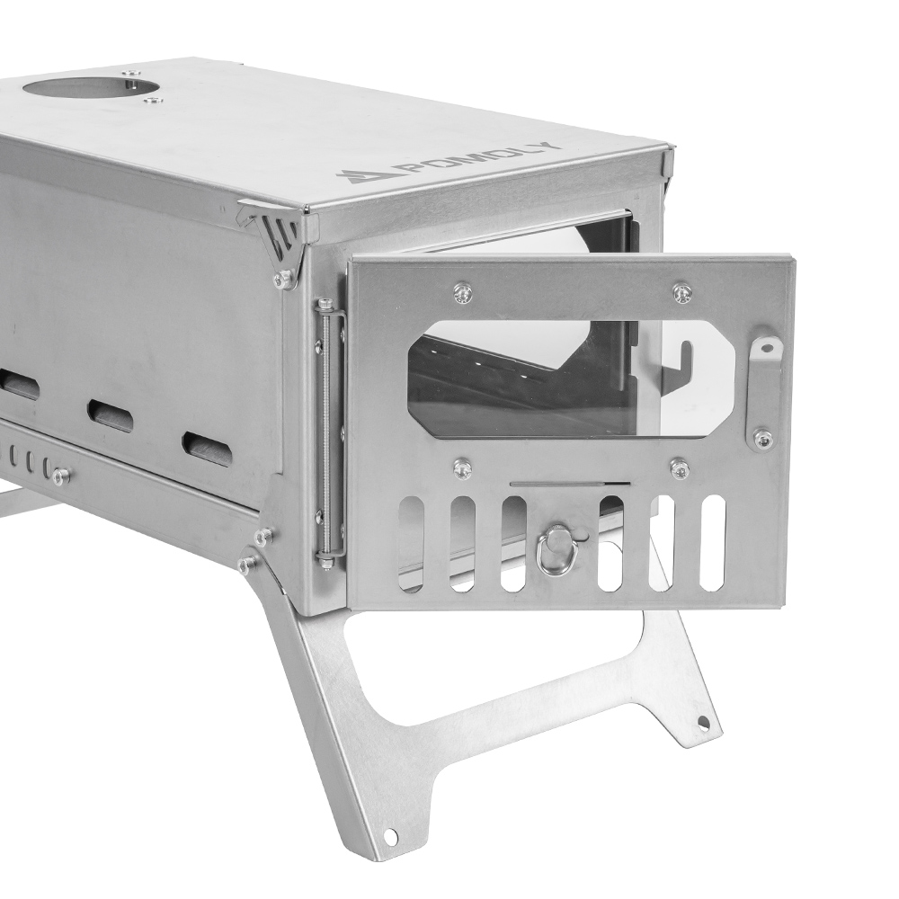 T-Brick Mini 2.0 | Portable Titanium Wood Stove for Solo Hot Tent Camping | Zpoint New Arrival