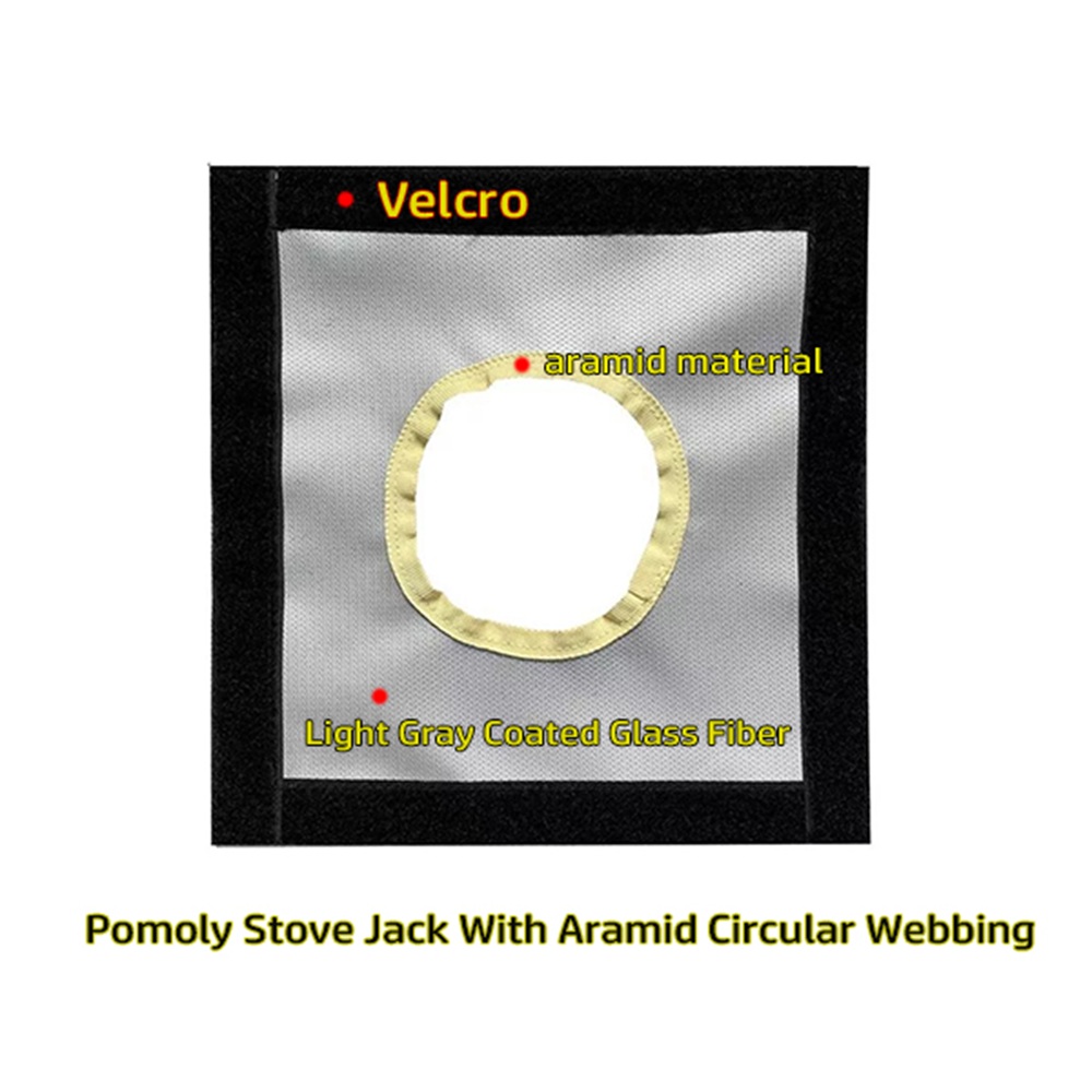 Fireproof Stove Jack Cloth For Hot Tent DIY Stovepipe Hole