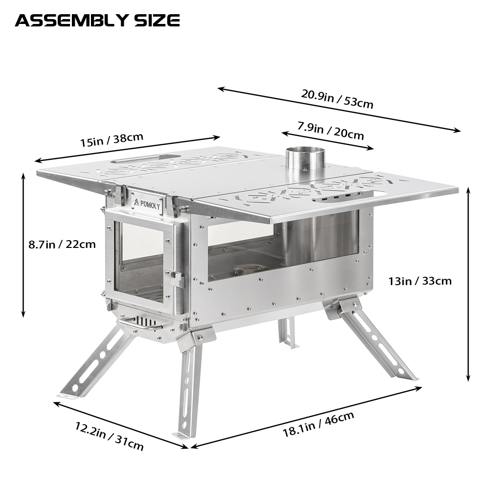 Oroqen 3 Wood Stove | Portable Stove for Hot Tent Camping | Zpoint New Arrival