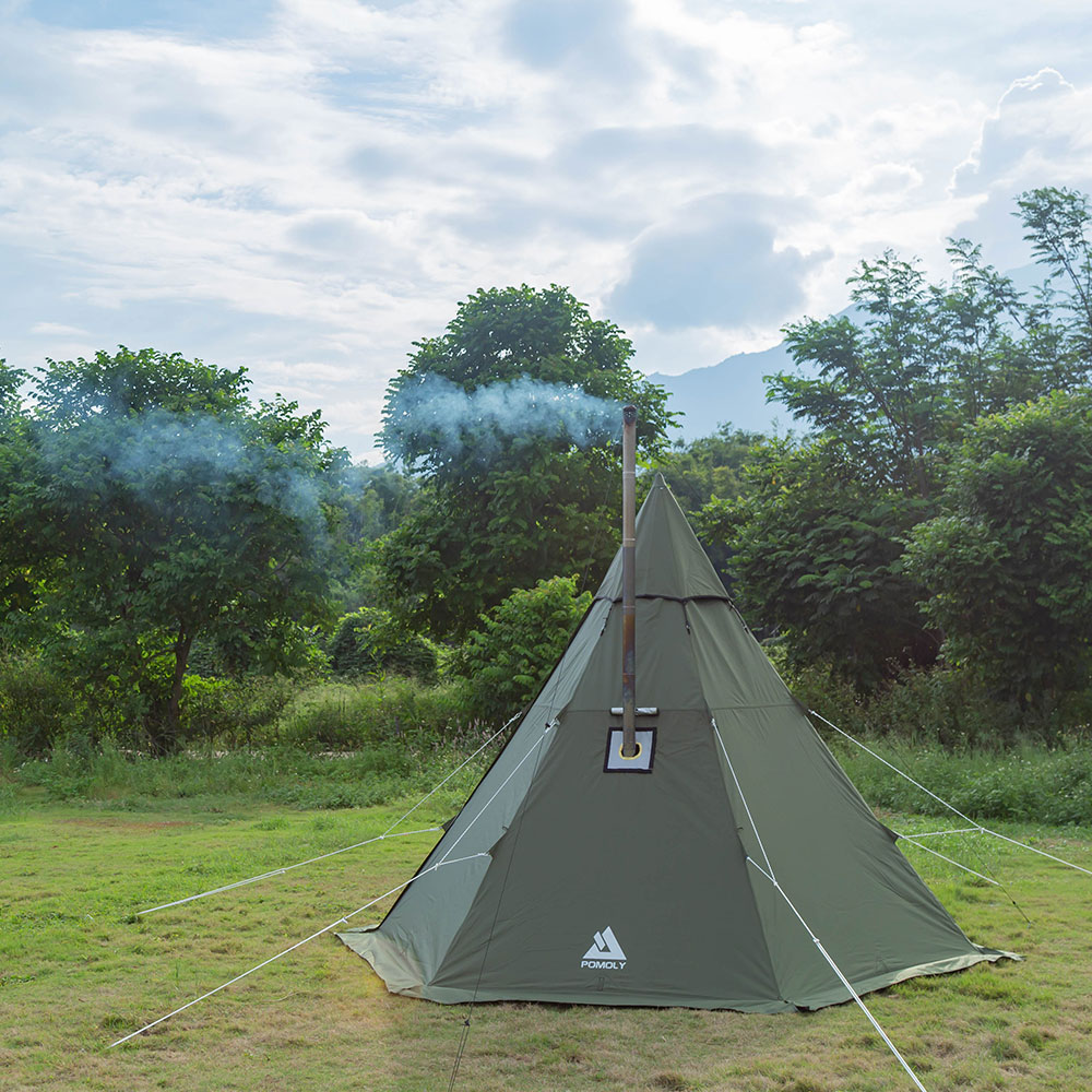 Zpoint HEX Hot Tent | 2 Person Tipi Tent with Wood Stove Jack for All Season Camping