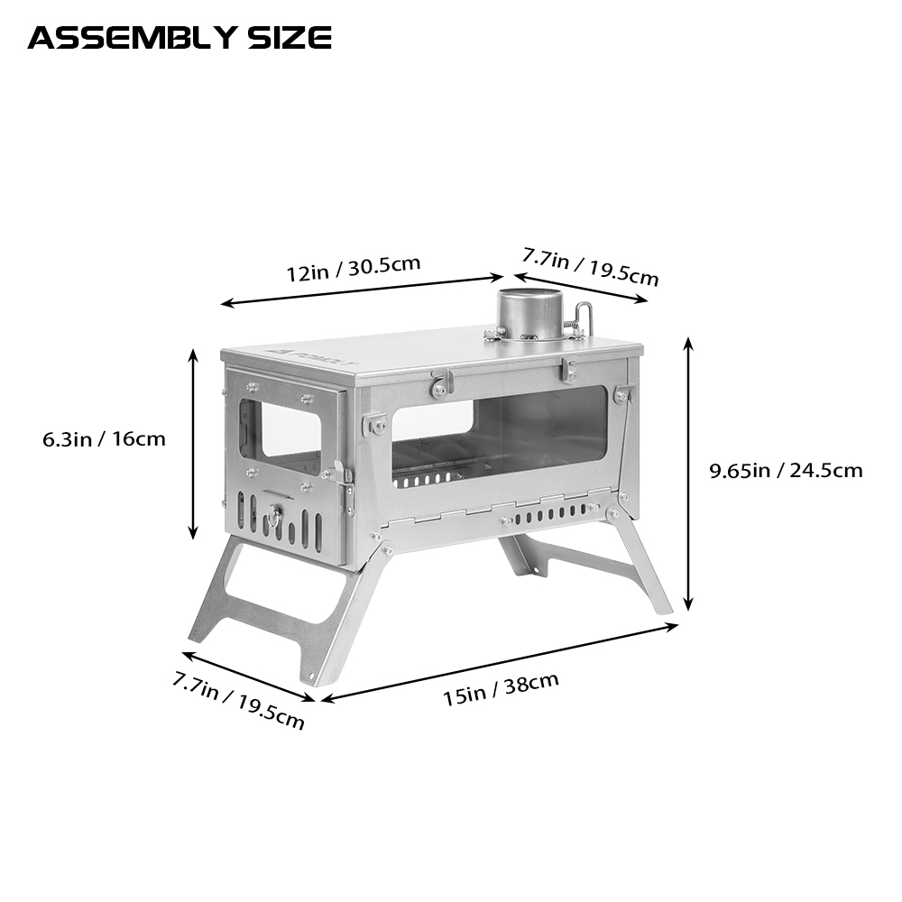 T1 mini 3 | Fastfold Titanium Wood Stove for Solo Camping | Zpoint New Arrival