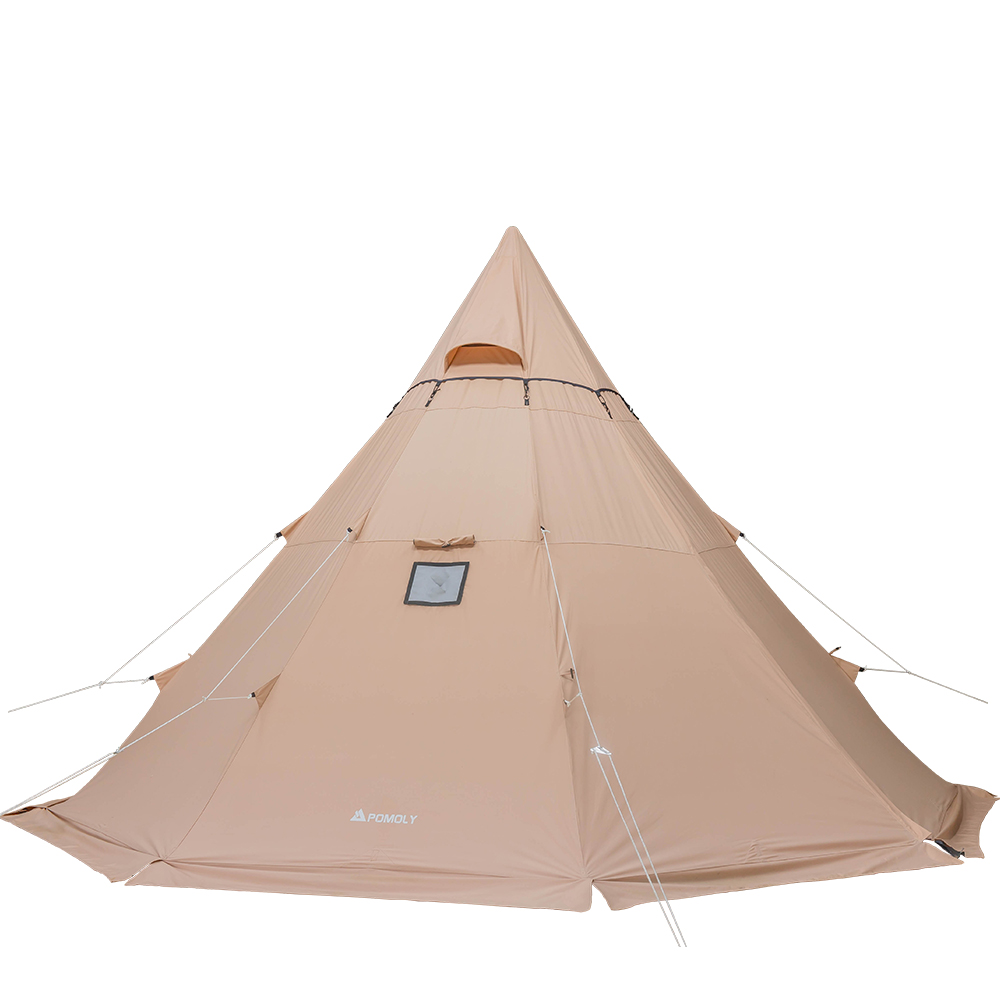 YARN Octa Canvas Hot Tent | 3-5 Person Tipi Tent with Wood Stove Jack for All Season Camping | Zpoint New Arrival