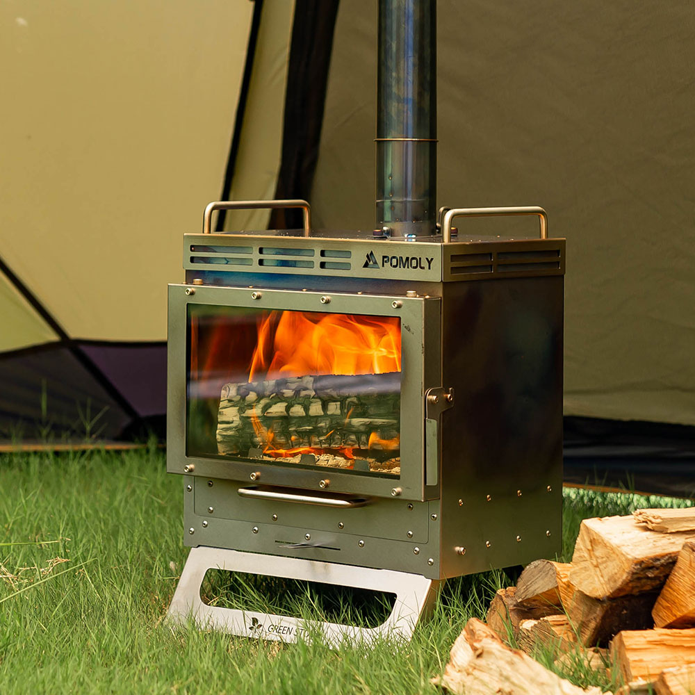 Dweller-Ti Wood Stove | Titanium Outdoor Fireplace | Zpoint & GREEN STOVE New Arrival