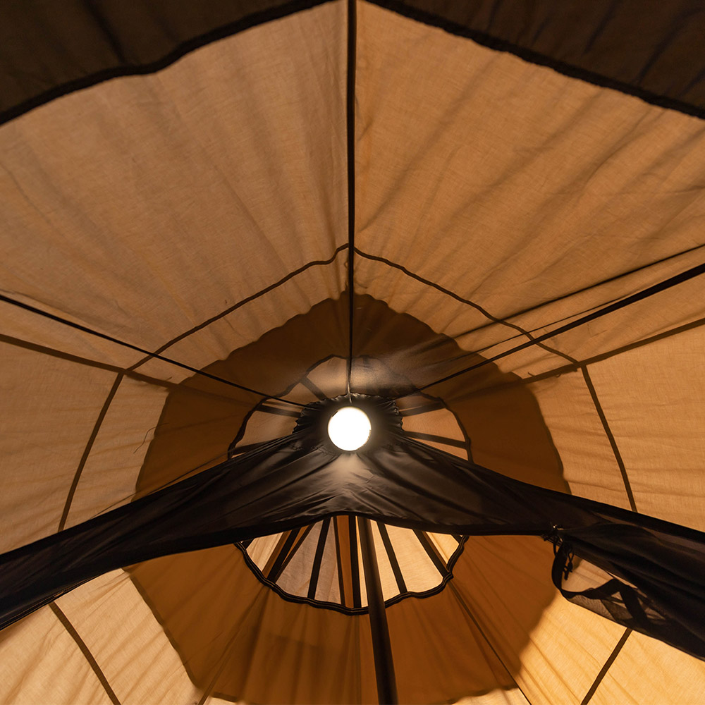 YARN Octa Canvas Hot Tent | 3-5 Person Tipi Tent with Wood Stove Jack for All Season Camping | Zpoint New Arrival