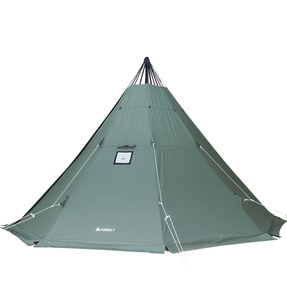 YARN Octa Canvas Hot Tent | 3-5 Person Tipi Tent with Wood Stove Jack for All Season Camping | Zpoint New Arrival